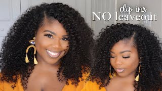 Quick & Easy Crochet Style Using Clip Ins | No Braids No Leave Out| Ywigs