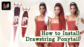 How To Install Tress Up Drawstring Ponytail By Bobbi Boss Hair