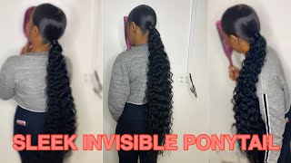 How To Do Sleek Invisible Ponytail With Babyhairs | Very Detailed Step By Step Tutorial
