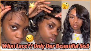 The Truth About Body Wave Wavy Lace Wig Install Tutor | Side Part Hairstyle~ Ft. #Elfinhair Review