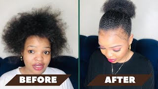 How To Style Natural Hair Using Eco Styler Gel //4C Hair.