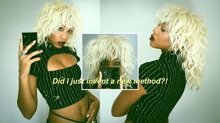 How To Crochet A Weave | No Sew, No Closure, No Cornrows | & Trying A Wolf Cut | Fast & Easy