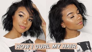 How I Curl My Short Hair | Ft. Foxybae