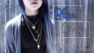 How To: Color Hair Extensions Blue/Grey Ombre