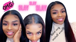 How To Slay Full Frontal Lace Wig Ft Ishow Hair || Frontal Ponytail Wig Straight Hair Hairstyles