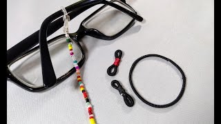 Easy Trick, How To Turn A Hair Band For A Rubber End, Glasses Chain Making Diy Sunglasses Spectacles