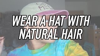 How To Wear A Hat With Natural Hair | Slick Ponytail