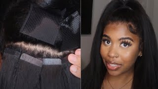 Watch Me Install Tape-In Extensions At Home For The First Time Ever Ft. Curls Queen