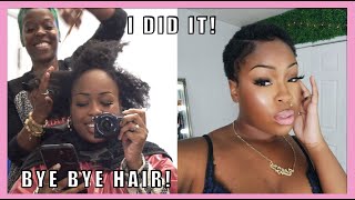 I Cut My Hair! | Pixie Cut With T-Laxer | Big Chop