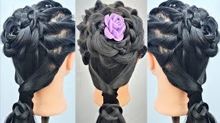 Very Easy & Simple Low Bun Hairstyle By Self For Long Hair | Quick Juda Bun Hairstyle For Ladies