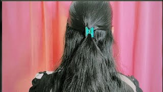 Half Ponytail Hairstyles | Hairstyles For Girls | Easy And Simple Hairstyles