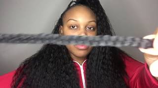Half Up Half Down With Braided Ponytail |Quick Weave