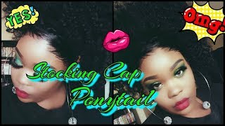 How To Make A Stocking Cap Ponytail