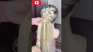 Breathtaking New Ponytail Hairstyle For Very Special Occasion #Hairtutorial#Shorts#Youtubeshorts