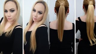*Human Hair Extensions* *Clip Ins/Ponytail| E-Litchi Hair Review/Try On (Blonde Hair) 613 Weft Hair