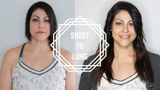 Short To Long Hair Extensions: Watch Me Get Hand Tied Hair Extensions