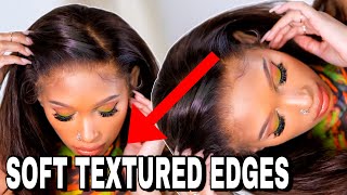 Realistic Edges On A Wig: How I Create My Soft Textured Edges Hairline Lace Wig