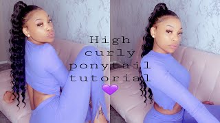 High Genie Ponytail| Deep Wave Hair| Jada Demetria