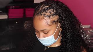 Half Braids Half Sew In Hairstyle With No Leave Out  L Polishedbytesia