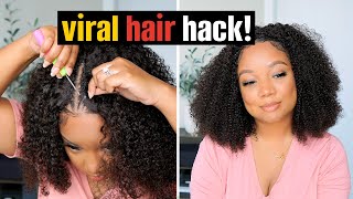 Viral Crochet Hack!  No Leave Out | *New* Kinky Curly V-Part For Natural Hair Ft. Unice