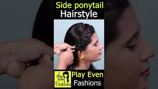 Side Ponytail Hairstyles #Hairstyles #Short #Shorts #Shortvideo
