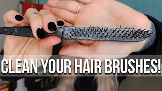 Cleaning Hair Brushes (You Should Be Doing This!) 3 Steps, How To Lint + Build Up