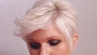 Pixie Edgy Flipped Up Piece-Y Short Hairstyle Tutorial