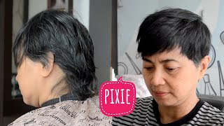 Pixie Haircut | Hair Transformation| Potong Rambut Pendek Wanita