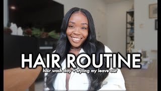 Hair Routine: How I Blend/Protect My Leave Out, Style My Sew In Weave +Fav Products On Hair Wash Day