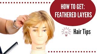 How To Get Feathered Hair - Thesalonguy