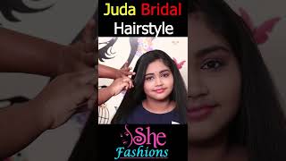 Juda Bridal Hairstyle #Short #Shortvideo #Shorts