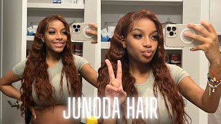 Love This Color !! Friendly Beginner Install Affordable Auburn Wig Ft. Junoda Wig By Sezzle