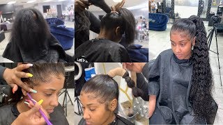 Frontal Ponytail On My Client | West Kiss Hair