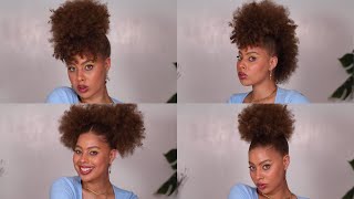 4 Easy Hairstyles For Medium Length Natural Hair (3C/4A) | Goldynaps