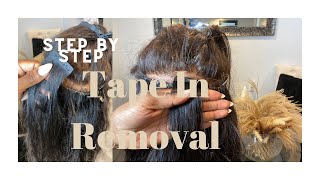 How To Remove Tape In Extensions | Step By Step | Her Pro Series
