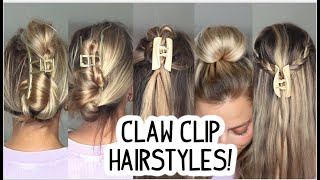 How To: Easy Claw Clip Hairstyles You Need To Try! Short, Medium, & Long Hairstyles