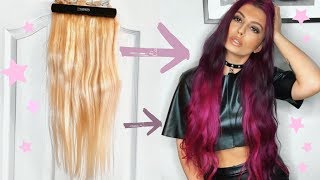 How To Color Hair Extensions Purple (At Home) - Vpfashion Hair Extensions