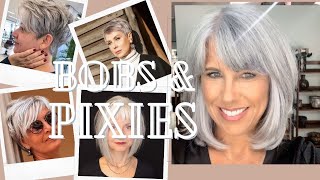Bobs & Pixie Haircut Ideas For Women Over 50 Part 2