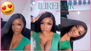 The Most Realistic Wig! For My Black Beauties  Kinky Straight Hyper Real Wig Ft Ilikehair