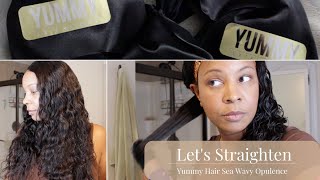 Yummy Hair Sea Wavy Opulence Straightened! | Dyson Airwrap In Action