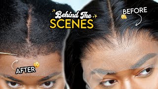 Bts How I Make My Textured Edges Wigs From Scratch  | Laurasia Andrea X Wowafrican