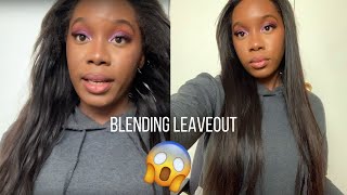 How To Blend  Course Natural Hair With Extensions/Weave