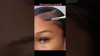 Mini Baby Hair Toturial  | Lace Wig Hairstyle | Mslynn Hair