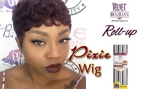 How To Make A Pixie Wig| Outre Remy Roll Up 44 Piece