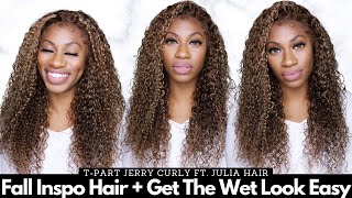 Best Affordable  Highlight Jerry Curl Wig!| No Plucking Needed | Big Discounts #Juliahair