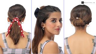 Monsoon Hairstyle For Medium Length Hair | Hairstyles For Rainy Day | Knot Me Pretty | Be Beautiful