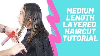Medium Length Layers Haircut - Thesalonguy