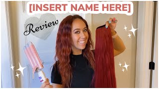 Insert Name Here Review! - Miya 24" Ponytail And Insert Wave Here Styling Waver!