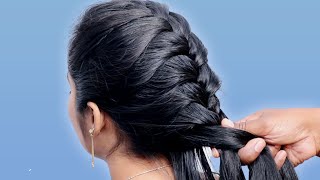 Simple Bridal Hairstyle For Teenage Girls | Pretty Hairstyle For Medium Hair Girls | Hairstyle Girls