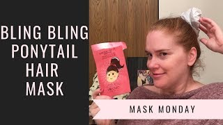 Testing Weird Beauty Product Ponytail Hair Mask By Hip Chic Bling Bling